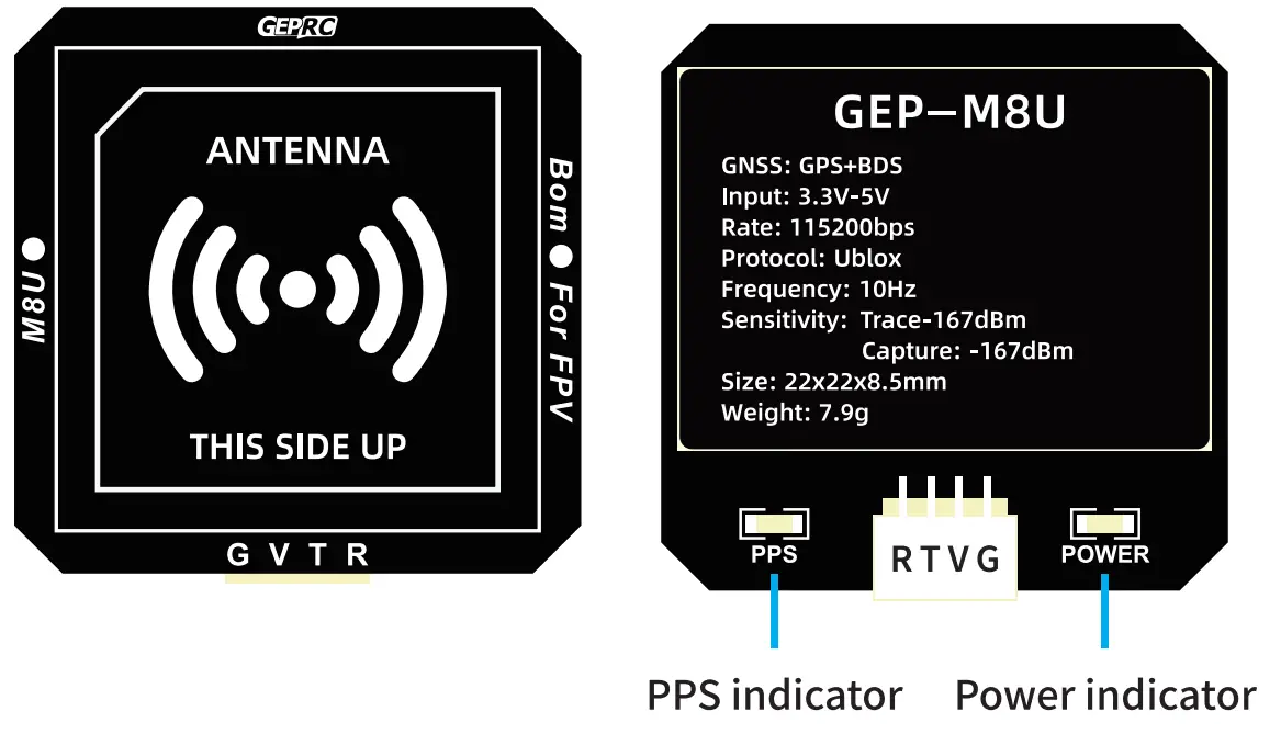 GEPRC GEP-M8U Stable Connection Dual Mode Reception Power Supply - fig 1