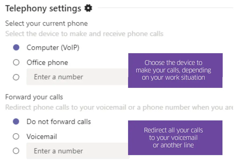 Alcatel-Lucent Rainbow Connector for Microsoft Teams - phone routing