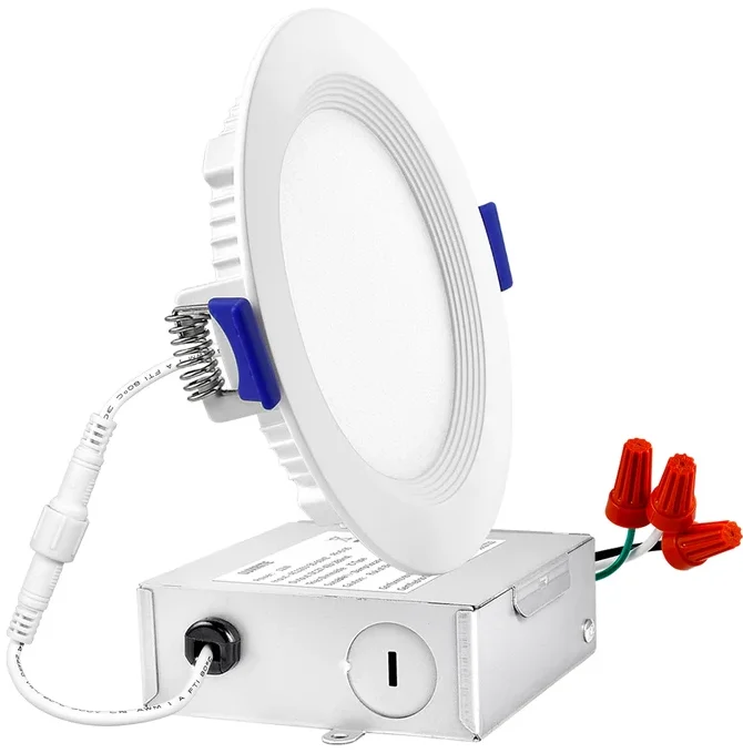 ELCO Lighting ERT41DXCT5W 4 Inch 120-277-347V Ultra Slim LED Round Panel Light-fig1