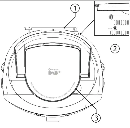 CALIBER DAB + Digital Compact Disc Player Portable CD Stereo Radio - 1
