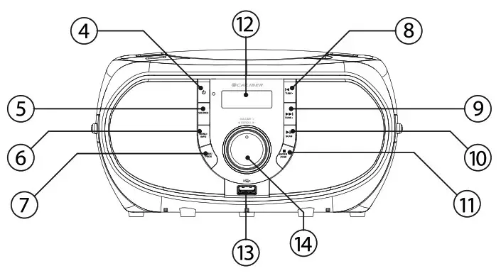 CALIBER DAB + Digital Compact Disc Player Portable CD Stereo Radio - 1