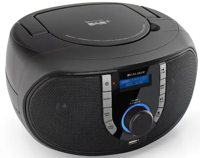 CALIBER DAB + Digital Compact Disc Player Portable CD Stereo Radio