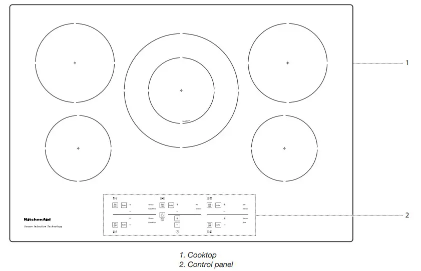 KitchenAid KCIG556JSS Electric Induction Cooktop - Figure 1