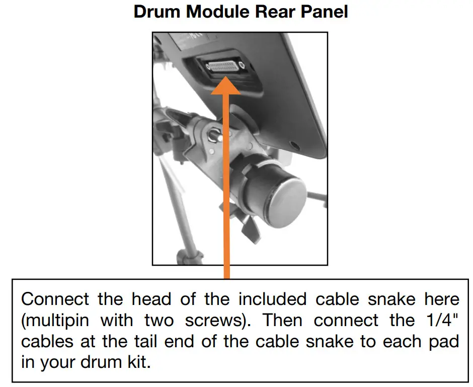 ALESIS DRUMS Turbo Mesh Kit Electric Drum Set - rear panel