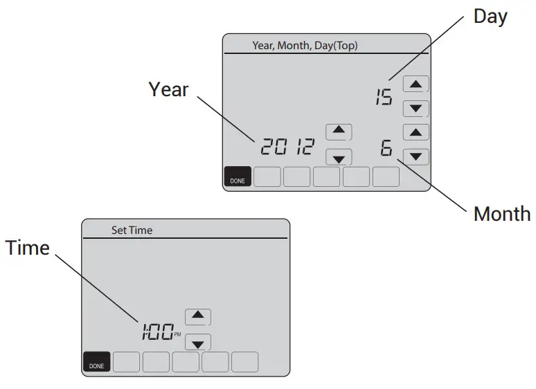 resideo RTH8500WF Wi-Fi Touchscreen - quickly change a setting