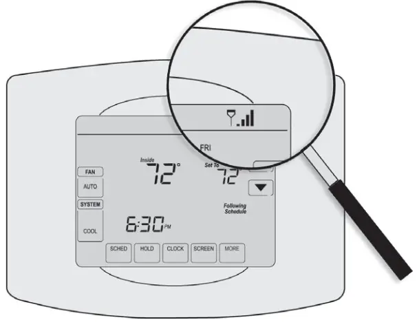 resideo RTH8500WF Wi-Fi Touchscreen - signal