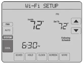 resideo RTH8500WF Wi-Fi Touchscreen - wifi