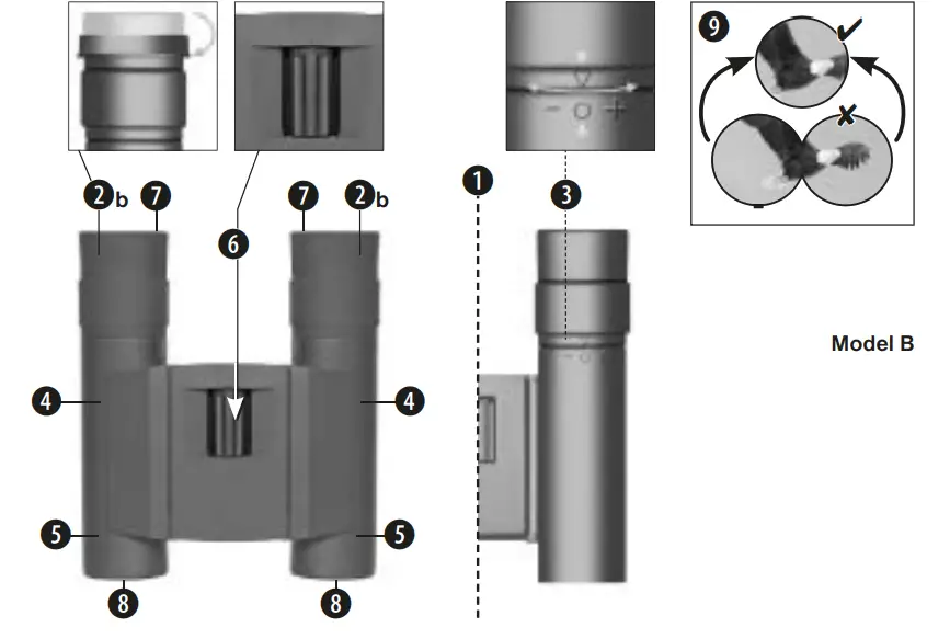 BRESSER 24489 Corvette 10x24 Compact Binoculars-2