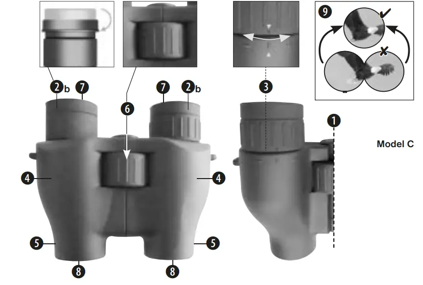 BRESSER 24489 Corvette 10x24 Compact Binoculars-3