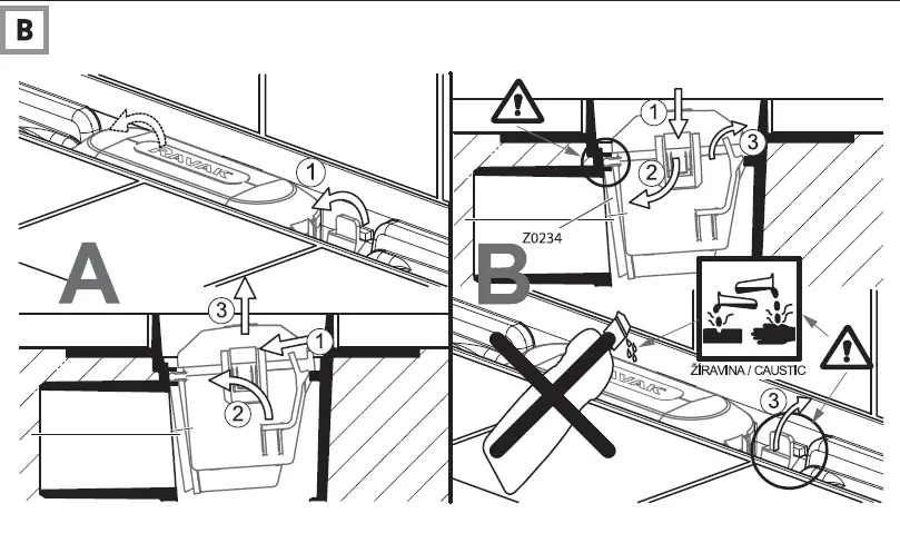 RAVAK ZEBRA 85-0Plastic-Shower-Channel-FIG-12