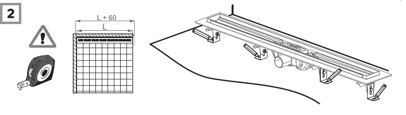 RAVAK ZEBRA 85-0Plastic-Shower-Channel-FIG-6