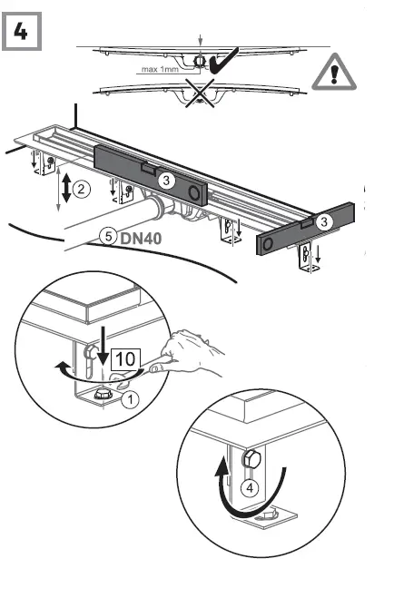 RAVAK ZEBRA 85-0Plastic-Shower-Channel-FIG-7