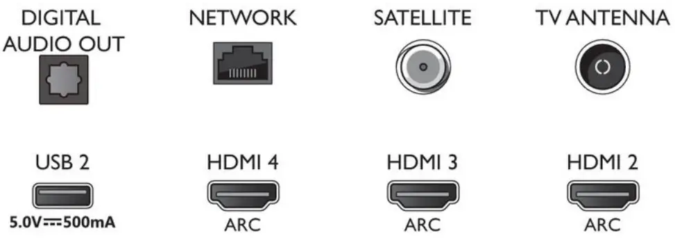 PHILIPS 58PUS8555 12 4K UHD LED Android TV - bottom