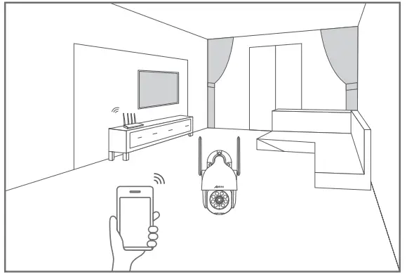 ANRAN Security Camera Outdoor with Spotlight and Siren-11