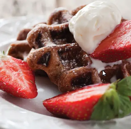 Dark Chocolate Waffles