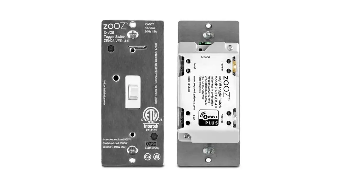 Zooz Zen73 Ver. 1.0 On/off Toggle Switch 700 User Manual Zooz Zen73 Ver. 1.0 On/off Toggle Switch 700 User Manual