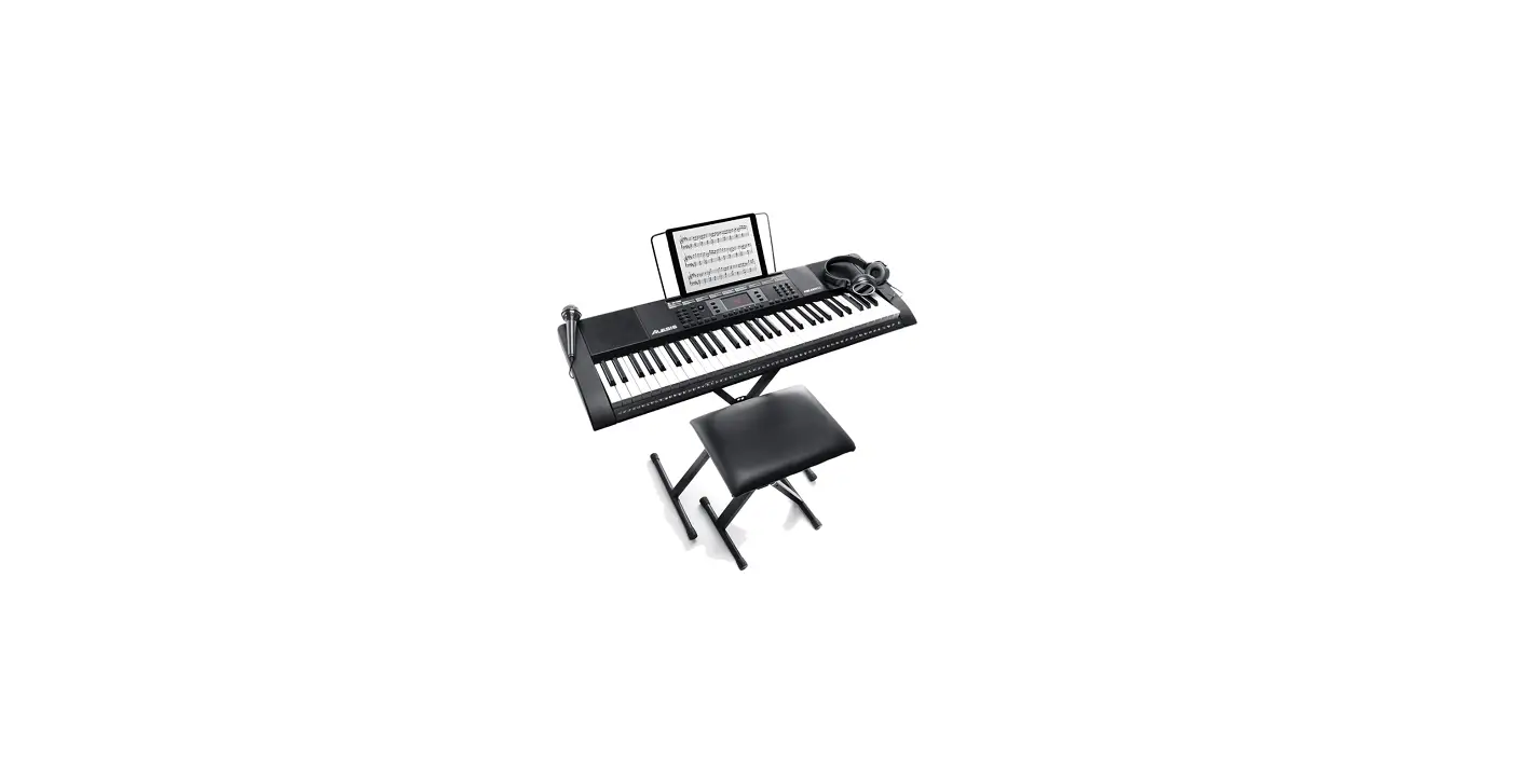 Alesis Melody61 Key Keyboard Piano For Beginners With Speakers User Manual