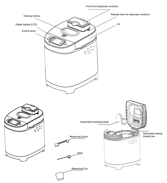 Milex MBM001 Bread Master - Fig 1