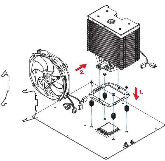 ENDORFY EY3A010 Fortis 5 ARGB CPU Cooler-FI3