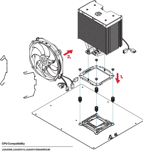 ENDORFY EY3A010 Fortis 5 ARGB CPU Cooler-FIG5