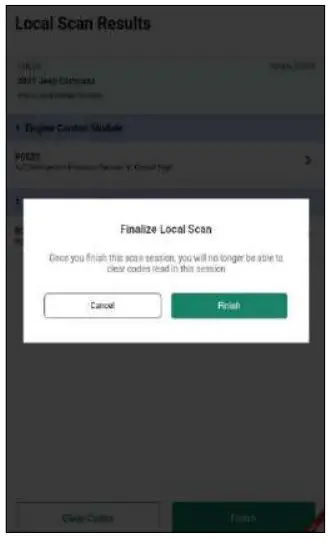Press Finish under Finalize