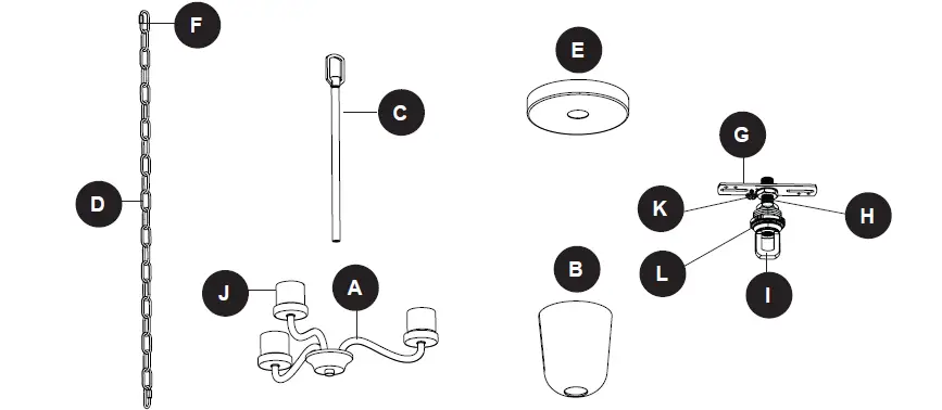 PROJECT SOURCE 42655 3-Light Chandelier 01