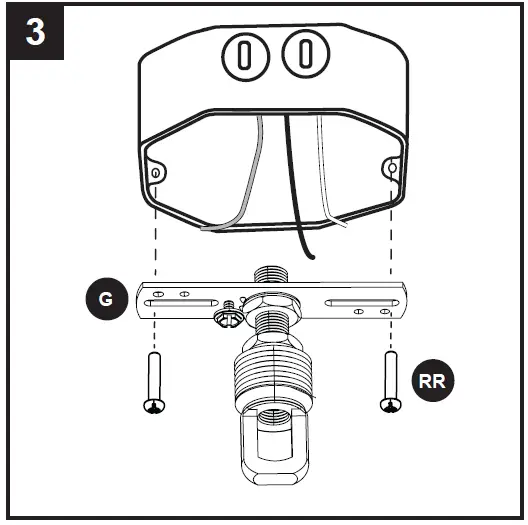 PROJECT SOURCE 42655 3-Light Chandelier 08
