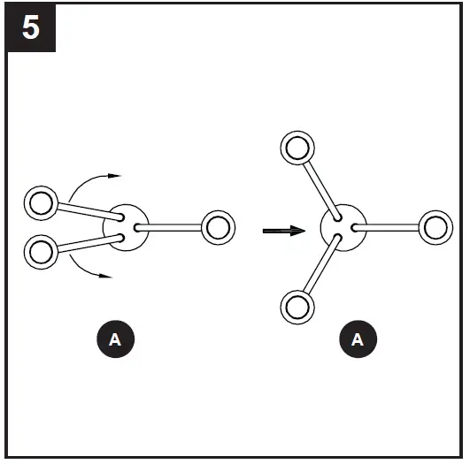 PROJECT SOURCE 42655 3-Light Chandelier 09