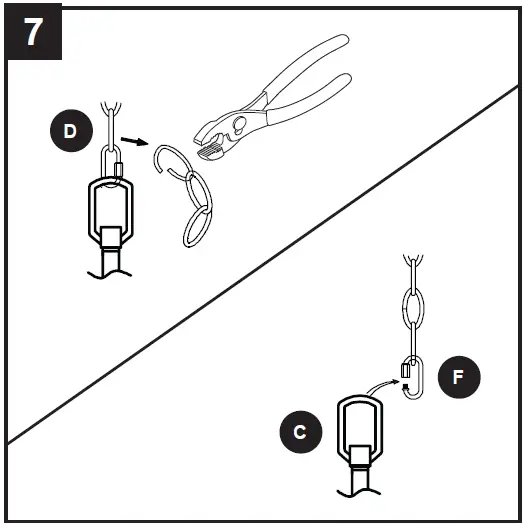 PROJECT SOURCE 42655 3-Light Chandelier 12