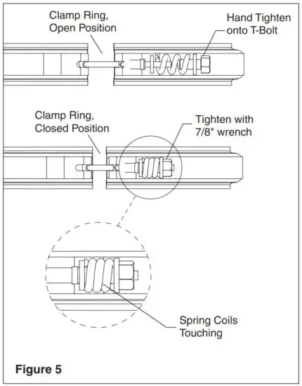 FIG 12 Installing the Filter Lid and Clamp Ring