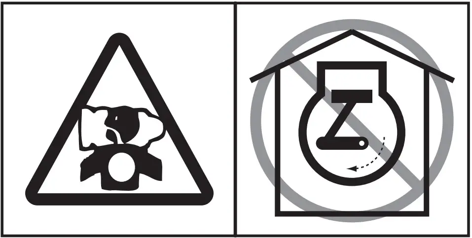 Engine Warning Decal