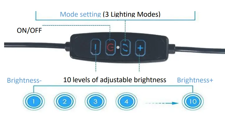 DENVER-RLS-801-Compact-Ring-Lamp-FIG-3
