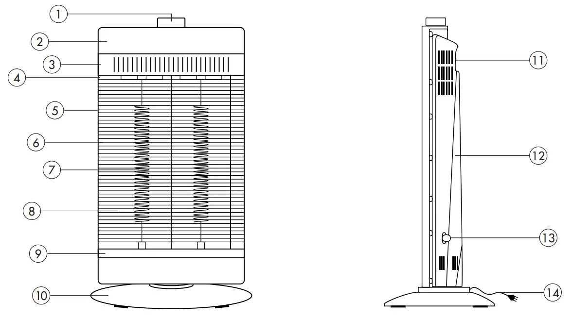 DESCRIPTION OF PARTS