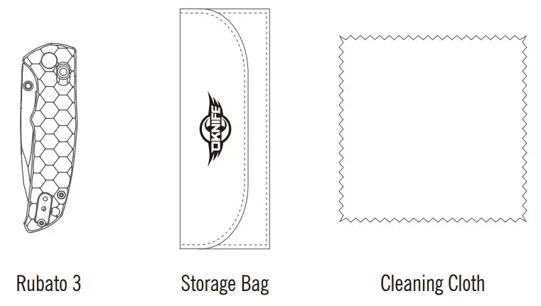 DKNIFE Rubato 3 EDC Pocket Knife New Knife - fig