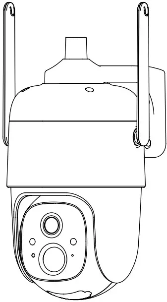 G-Homa 2AUDF CQ12X Smart PTZ Battery Camera