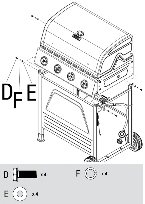 BACKYARD GRILL GBC1646WRBD C Outdoor LP Gas Barbecue Grill-fig11