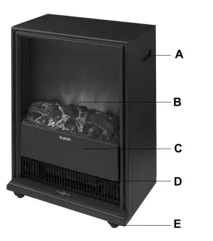 EUROM 363265 Barcelona Electric Fireplace 2