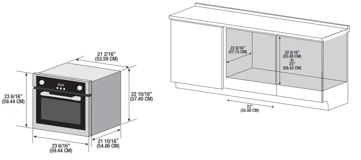 FORTE F24WOCVSS 24 Inch lectric Wall Oven - Fig1