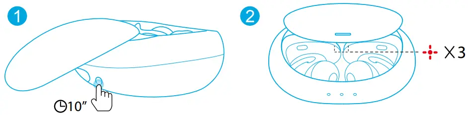 Soundcore A3913H11 Liberty 2 Pro True Wireless Earbuds - Reset