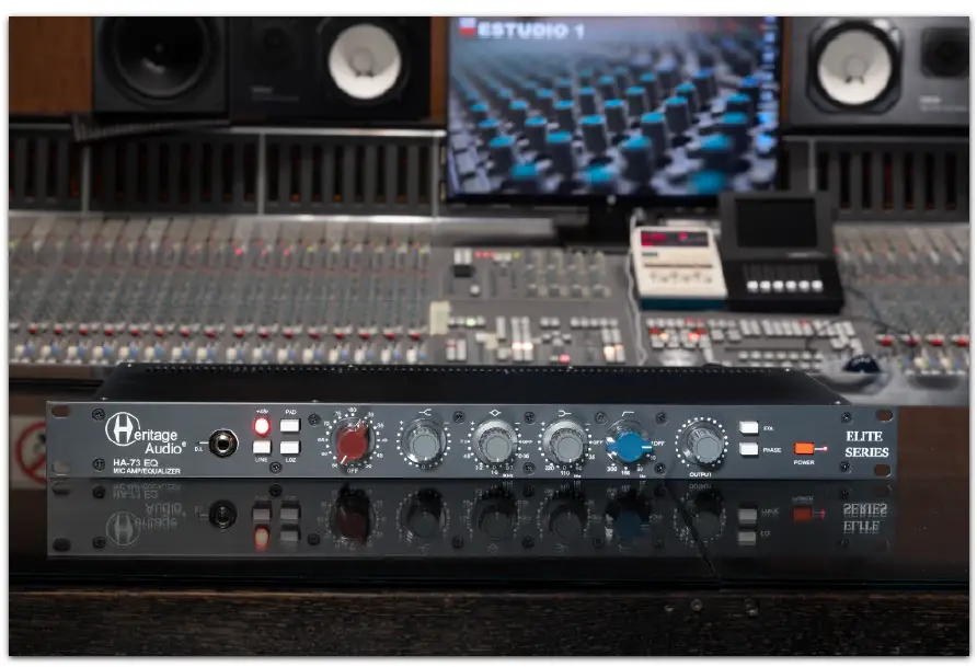 Heritage Audio HA-73 EQ Mono Channel Class A Microphone Preamp 3 Band EQ 9