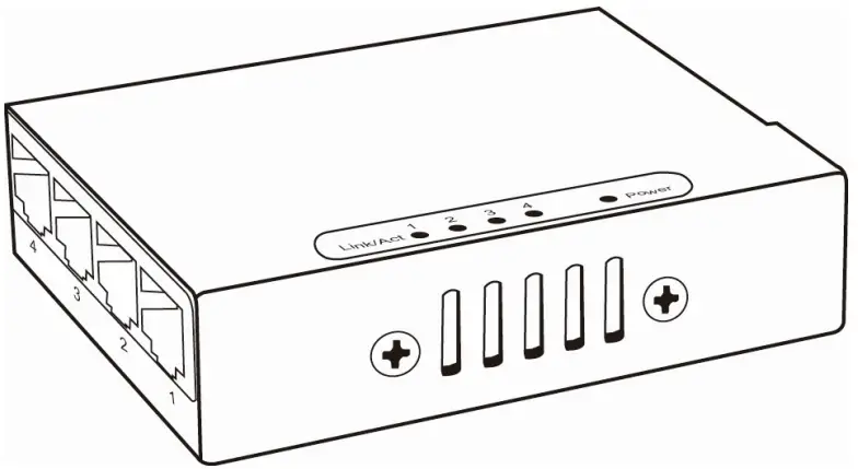 21143514 4 Port Nway Gigabit Ethernet Switch