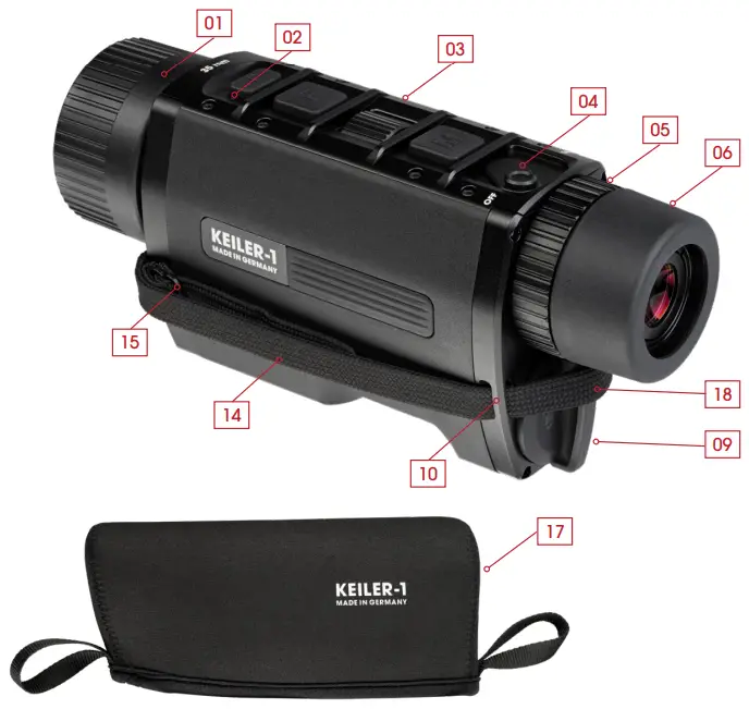 LIEMKE KEILER 1 Fascination Thermal Imaging - COMPONENTS AND CONTROLS