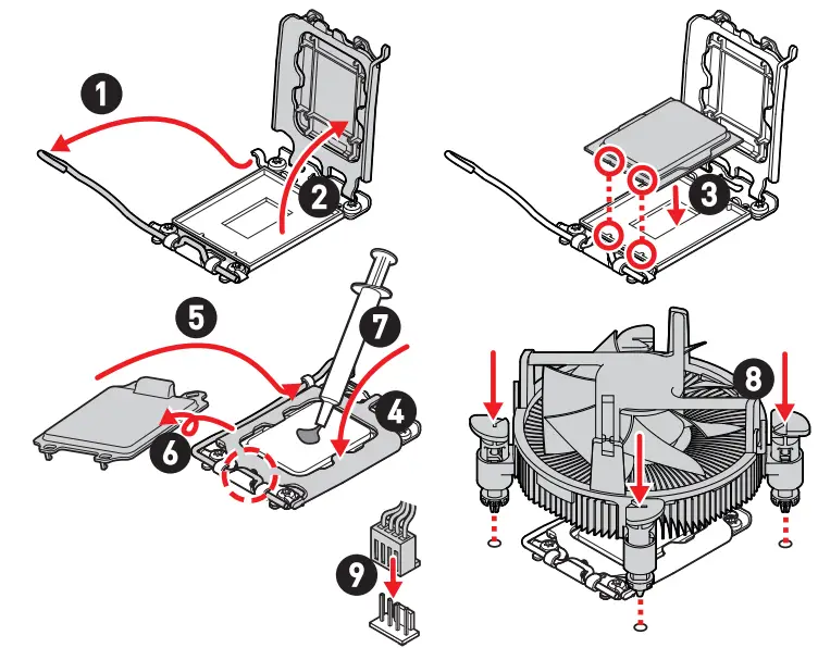 MSI PRO H610M G Motherboard-CPU Socket