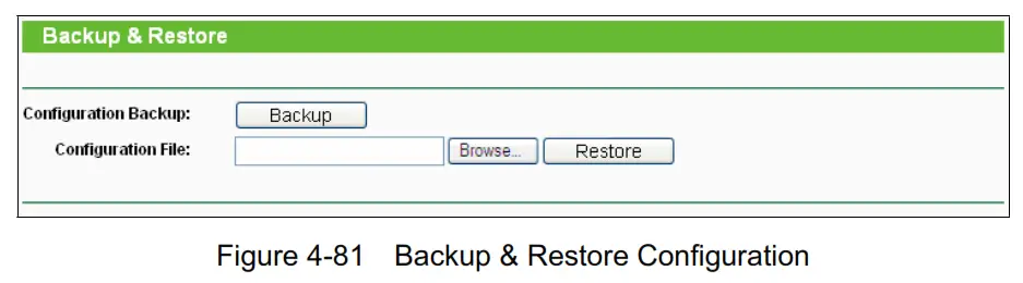 tp-link TL-WR840N 300Mbps Wireless N Router - Backup & Restore