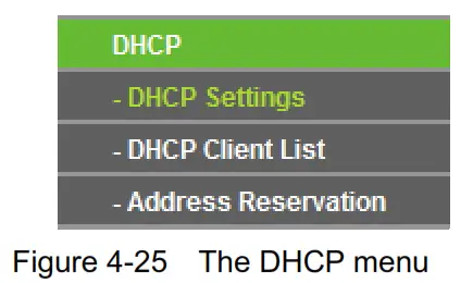 tp-link TL-WR840N 300Mbps Wireless N Router - DHCP menu