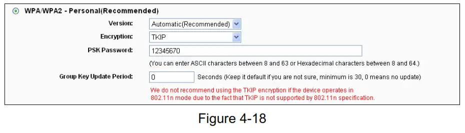 tp-link TL-WR840N 300Mbps Wireless N Router - Figure 4-18
