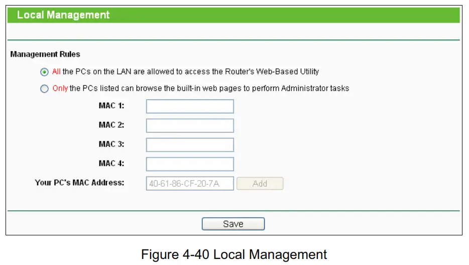 tp-link TL-WR840N 300Mbps Wireless N Router - Local Management