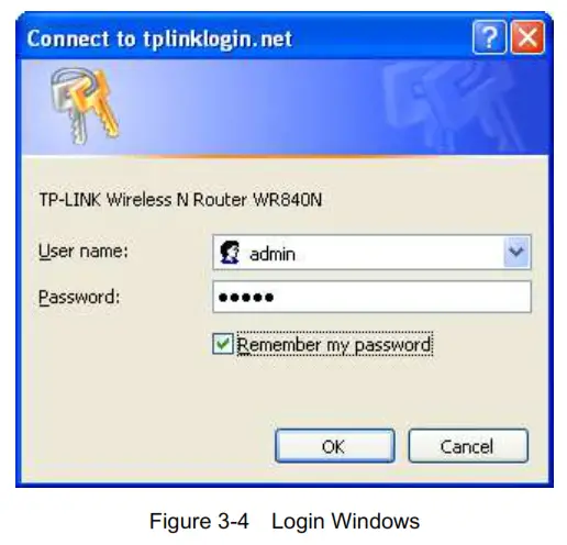 tp-link TL-WR840N 300Mbps Wireless N Router - Login Windows