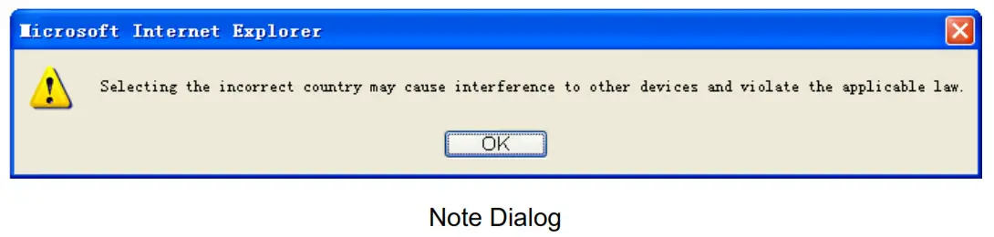 tp-link TL-WR840N 300Mbps Wireless N Router - Note Dialog