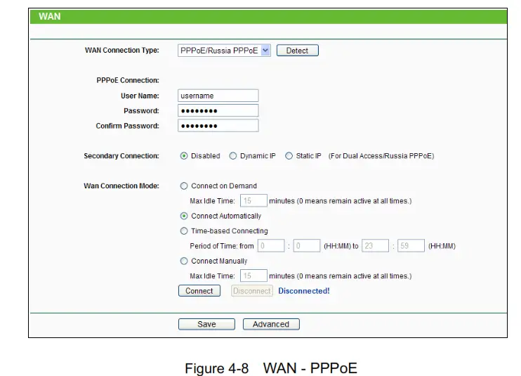 tp-link TL-WR840N 300Mbps Wireless N Router - PPPoE